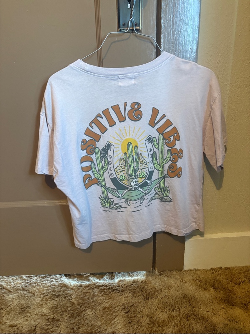 Urban Nation Lavender Desert Cactus Graphic Tee - Picture 2 of 6